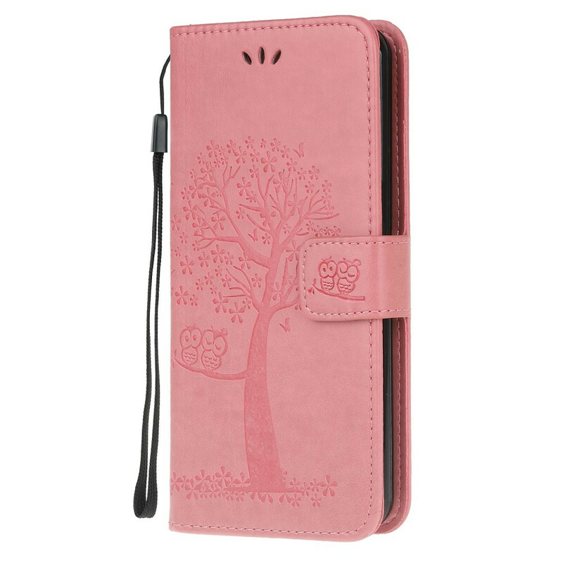 Housse Xiaomi Redmi Note 8 Arbre et Hiboux à Lanière Housse Xiaomi Redmi Note 8 Arbre et Hiboux à Lanière