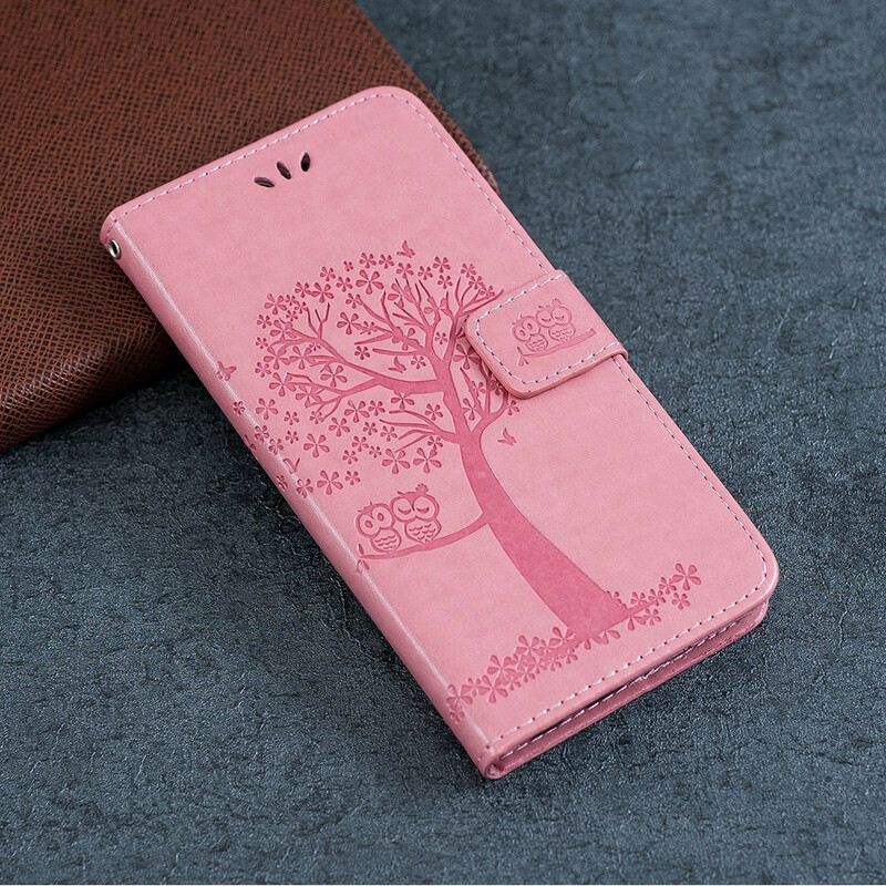 Housse Xiaomi Redmi Note 8 Arbre et Hiboux à Lanière Housse Xiaomi Redmi Note 8 Arbre et Hiboux à Lanière