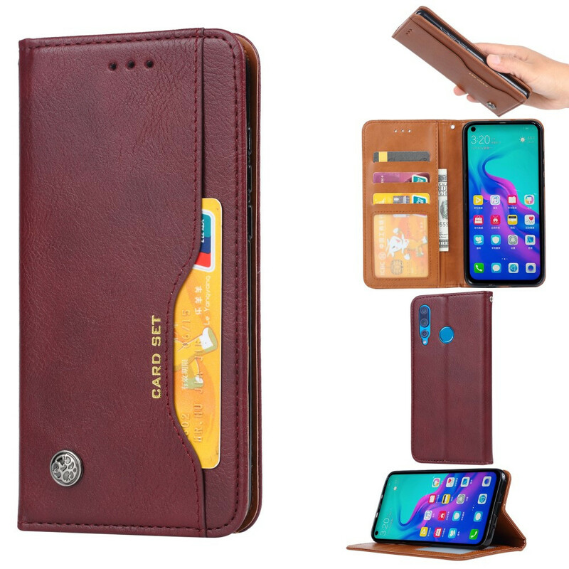 Flip Cover Huawei P Smart Z / Honor 9X Simili Cuir Porte-Cartes Flip Cover Huawei P Smart Z / Honor 9X Simili Cuir Porte-Cartes