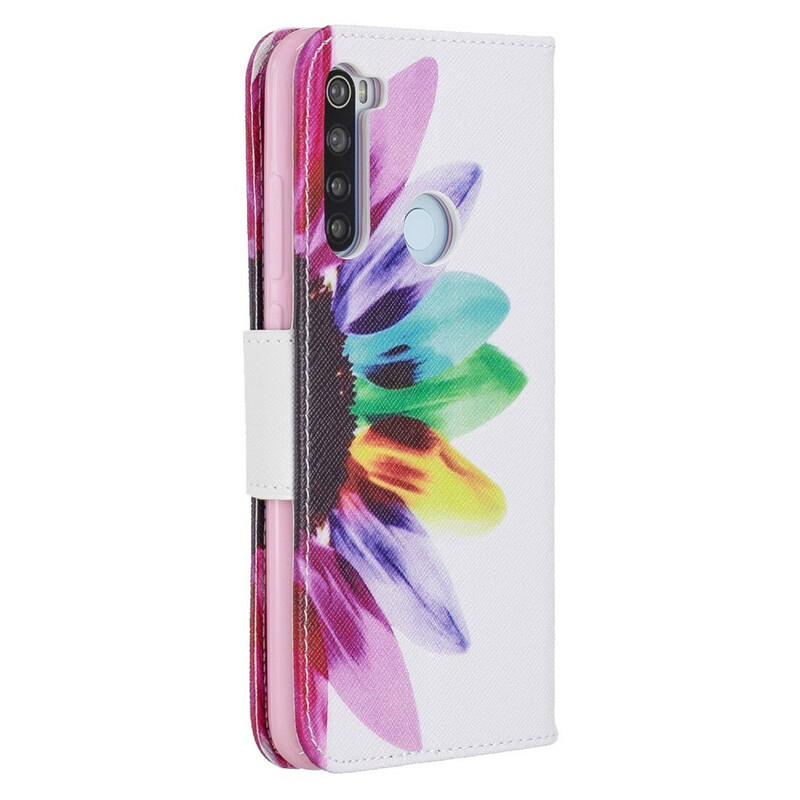 Housse Xiaomi Redmi Note 8 Fleur Aquarelle