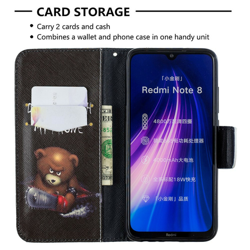 Housse Xiaomi Redmi Note 8 Ours Dangereux