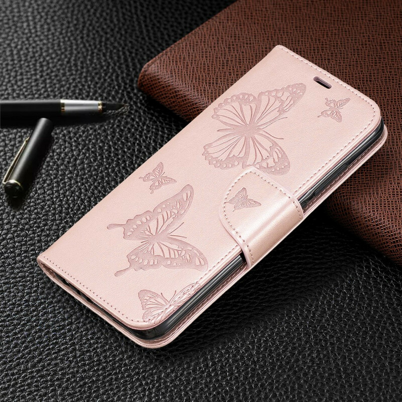 Housse Xiaomi Redmi Note 8 Papillons Imprimés à Lanière Housse Xiaomi Redmi Note 8 Papillons Imprimés à Lanière