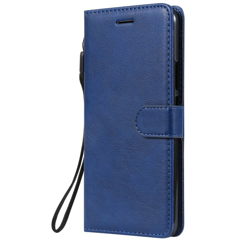 Housse Huawei P Smart Z / Honor 9X Effet Cuir à Lanière