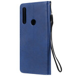 Housse Huawei P Smart Z / Honor 9X Effet Cuir à Lanière