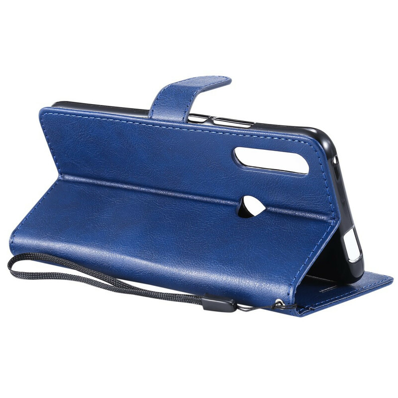 Housse Huawei P Smart Z / Honor 9X Effet Cuir à Lanière