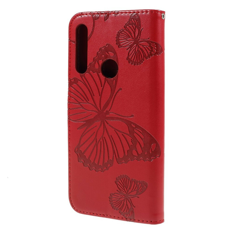 Housse Huawei P Smart Z / Honor 9X Papillons Géants à Lanière Housse Huawei P Smart Z / Honor 9X Papillons Géants à Lanière