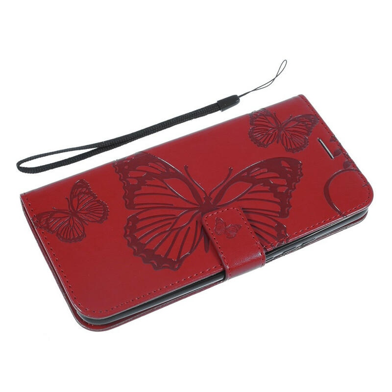 Housse Huawei P Smart Z / Honor 9X Papillons Géants à Lanière Housse Huawei P Smart Z / Honor 9X Papillons Géants à Lanière
