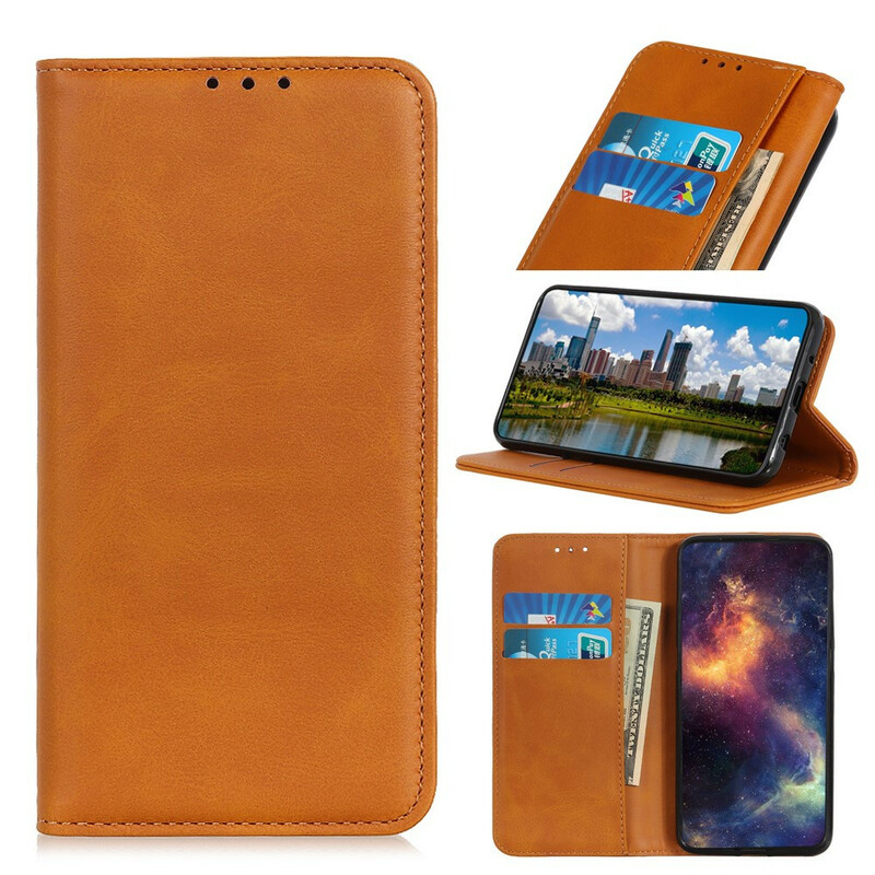 Flip Cover Xiaomi Redmi Note 8 Cuir Fendu Classique Flip Cover Xiaomi Redmi Note 8 Cuir Fendu Classique
