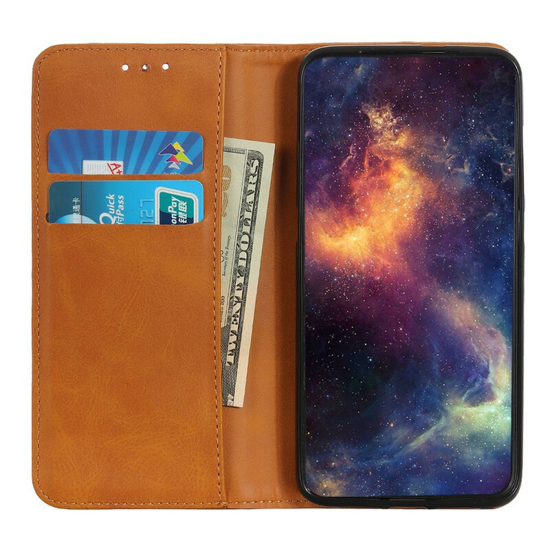 Flip Cover Xiaomi Redmi Note 8 Cuir Fendu Classique Flip Cover Xiaomi Redmi Note 8 Cuir Fendu Classique
