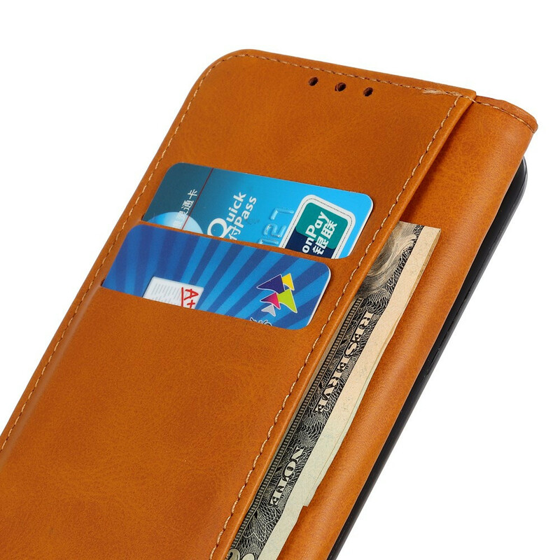 Flip Cover Xiaomi Redmi Note 8 Cuir Fendu Classique