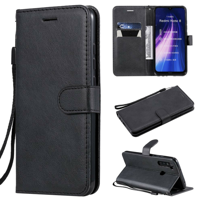 Housse Xiaomi Redmi Note 8 Effet Cuir à Lanière Housse Xiaomi Redmi Note 8 Effet Cuir à Lanière