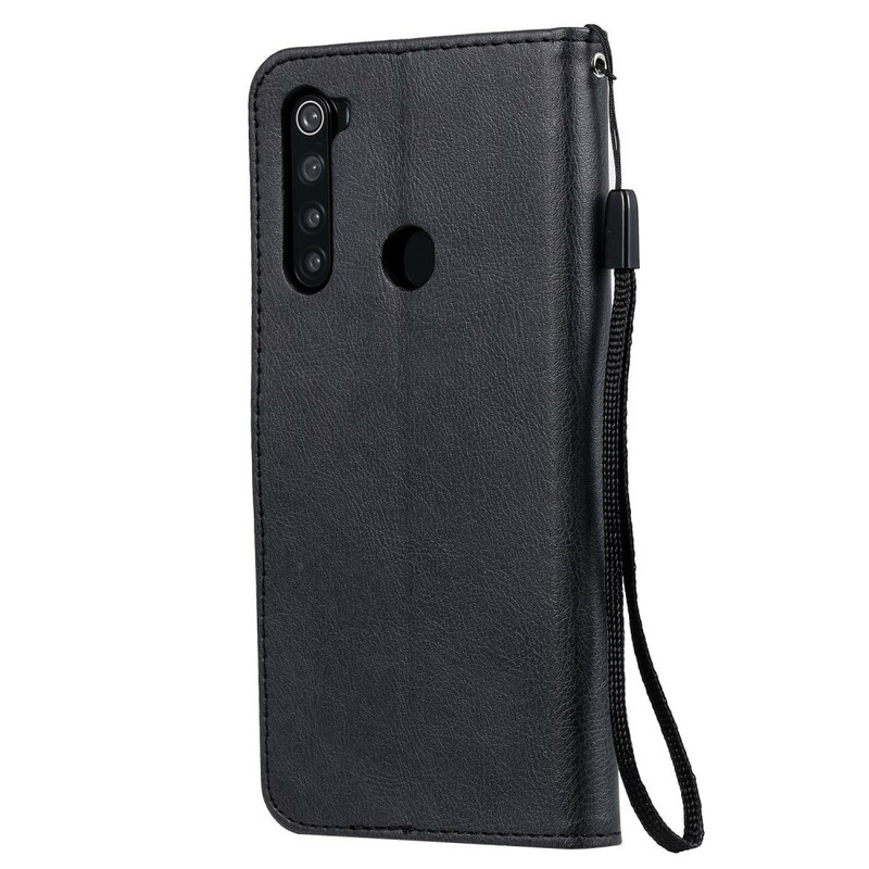 Housse Xiaomi Redmi Note 8 Effet Cuir à Lanière