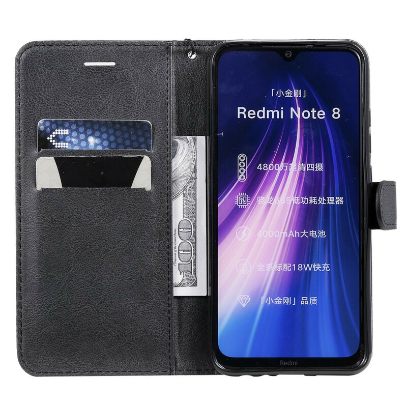 Housse Xiaomi Redmi Note 8 Effet Cuir à Lanière Housse Xiaomi Redmi Note 8 Effet Cuir à Lanière