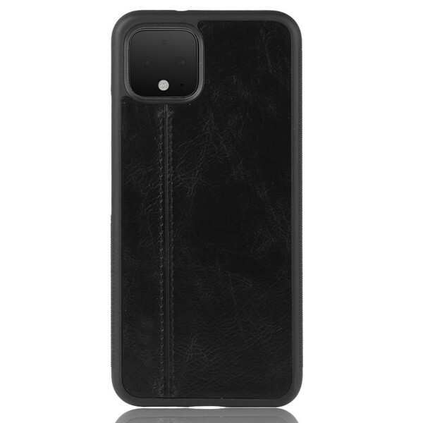 Coque Google Pixel 4 Effet Cuir Couture