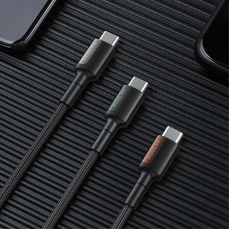 Câble USB Type-C PD 100W Pour Recharge Rapide, Cordon De Chargeur USB-C  Vers USB-C Pour IPhone 15, Macbook, Samsung Et Xiaomi - Baseus