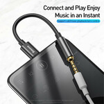 Adaptateur BASEUS L54 Type-C Mâle à 3,5 Mm Femelle avec Câble Adaptateur BASEUS L54 Type-C Mâle à 3,5 Mm Femelle avec Câble