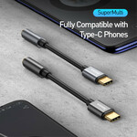 Adaptateur BASEUS L54 Type-C Mâle à 3,5 Mm Femelle avec Câble Adaptateur BASEUS L54 Type-C Mâle à 3,5 Mm Femelle avec Câble