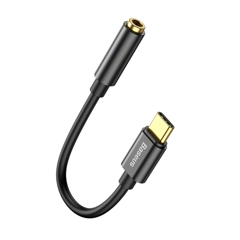 Adaptateur BASEUS L54 Type-C Mâle à 3,5 Mm Femelle avec Câble Adaptateur BASEUS L54 Type-C Mâle à 3,5 Mm Femelle avec Câble