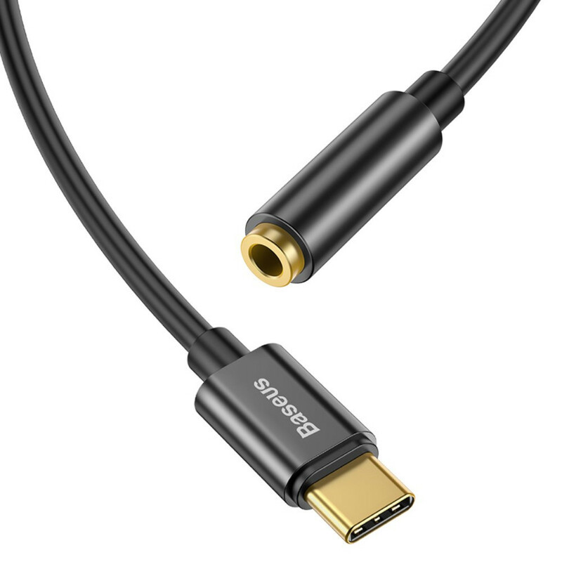 Adaptateur BASEUS L54 Type-C Mâle à 3,5 Mm Femelle avec Câble Adaptateur BASEUS L54 Type-C Mâle à 3,5 Mm Femelle avec Câble