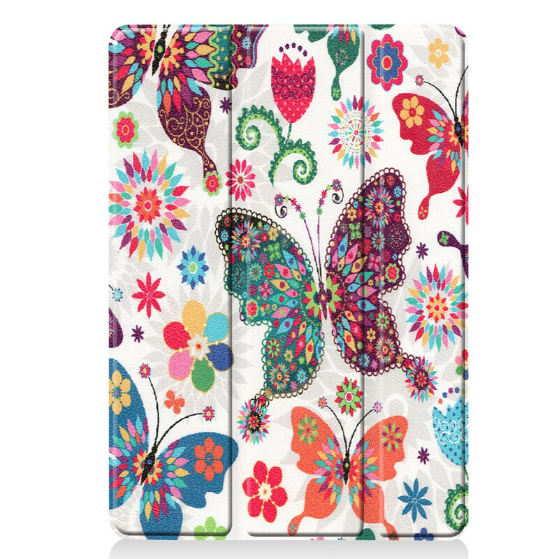 Smart Case iPad 10.2" (2019) Simili Cuir Florale Vintage