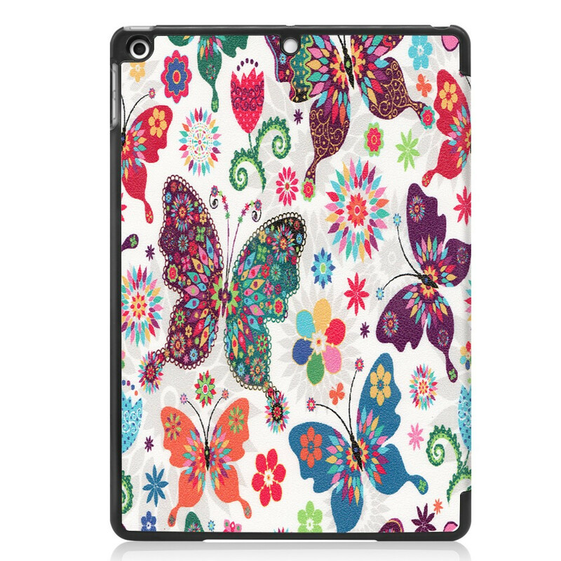 Smart Case iPad 10.2" (2019) Simili Cuir Florale Vintage