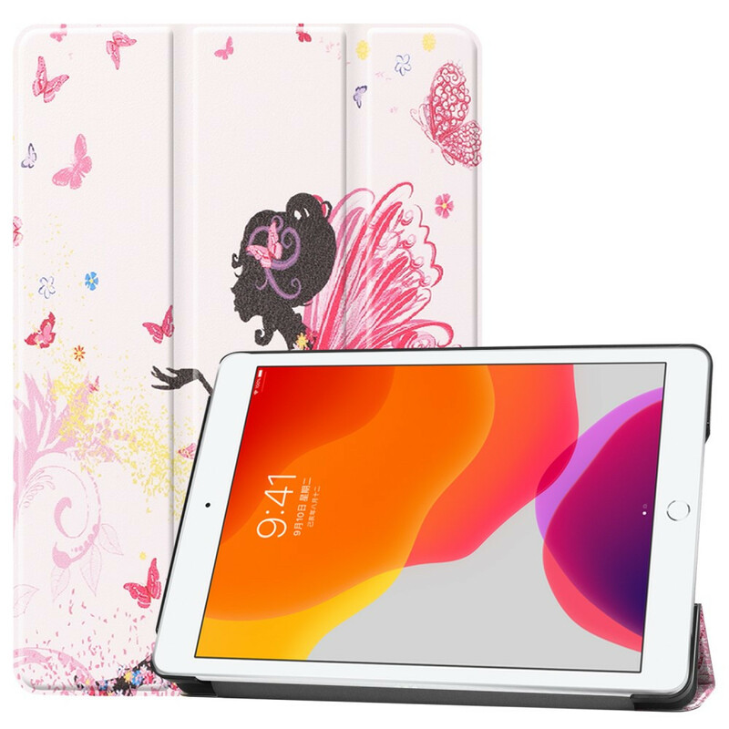 Smart Case iPad 10.2" (2019) Simili Cuir Fée Florale Smart Case iPad 10.2" (2019) Simili Cuir Fée Florale