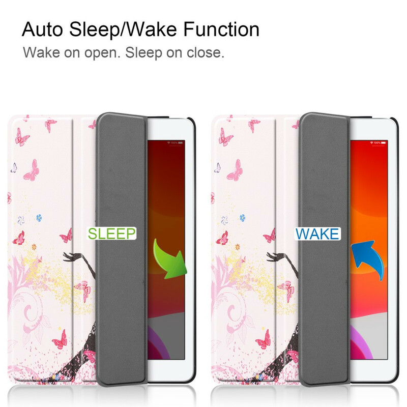 Smart Case iPad 10.2" (2019) Simili Cuir Fée Florale Smart Case iPad 10.2" (2019) Simili Cuir Fée Florale