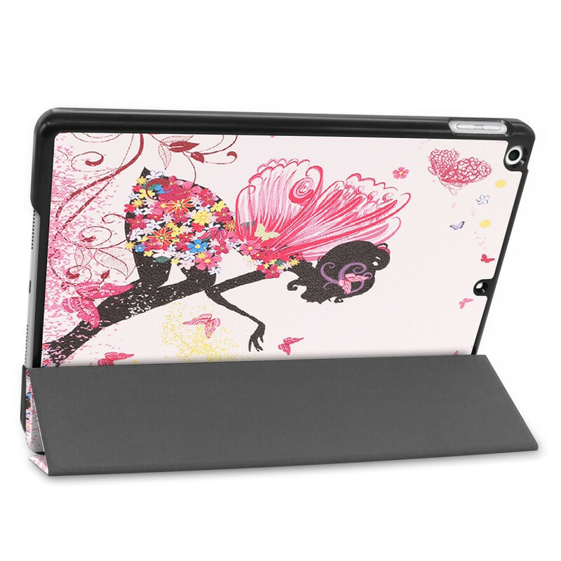 Smart Case iPad 10.2" (2019) Simili Cuir Fée Florale Smart Case iPad 10.2" (2019) Simili Cuir Fée Florale