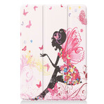 Smart Case iPad 10.2" (2019) Simili Cuir Fée Florale