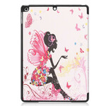 Smart Case iPad 10.2" (2019) Simili Cuir Fée Florale