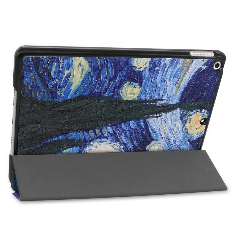 Smart Case iPad 10.2" (2019) Simili Cuir Van Gogh