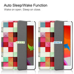 Smart Case iPad 10.2" (2019) Simili Cuir Arlequin