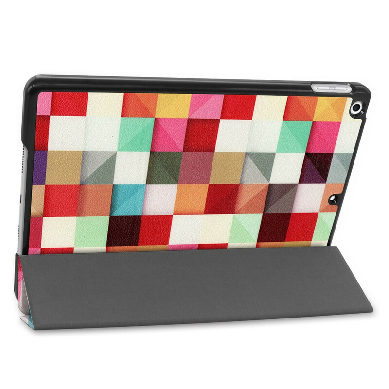 Smart Case iPad 10.2" (2019) Simili Cuir Arlequin