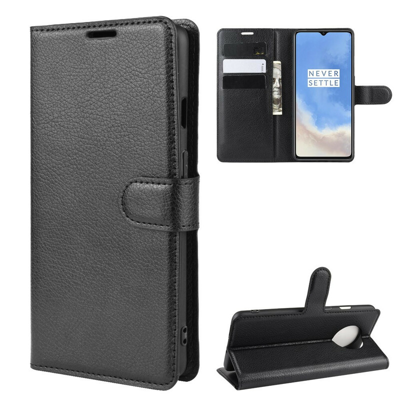 Housse OnePlus 7T Style Cuir Litchi Premium Housse OnePlus 7T Style Cuir Litchi Premium