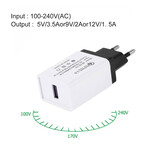 Adaptateur Chargeur Mural USB Prise EU Adaptateur Chargeur Mural USB Prise EU