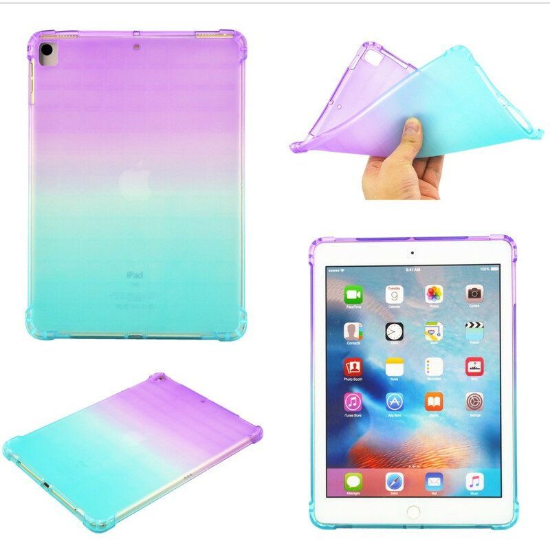 Coque iPad 10.2" (2019) Silicone Dégradé Couleurs