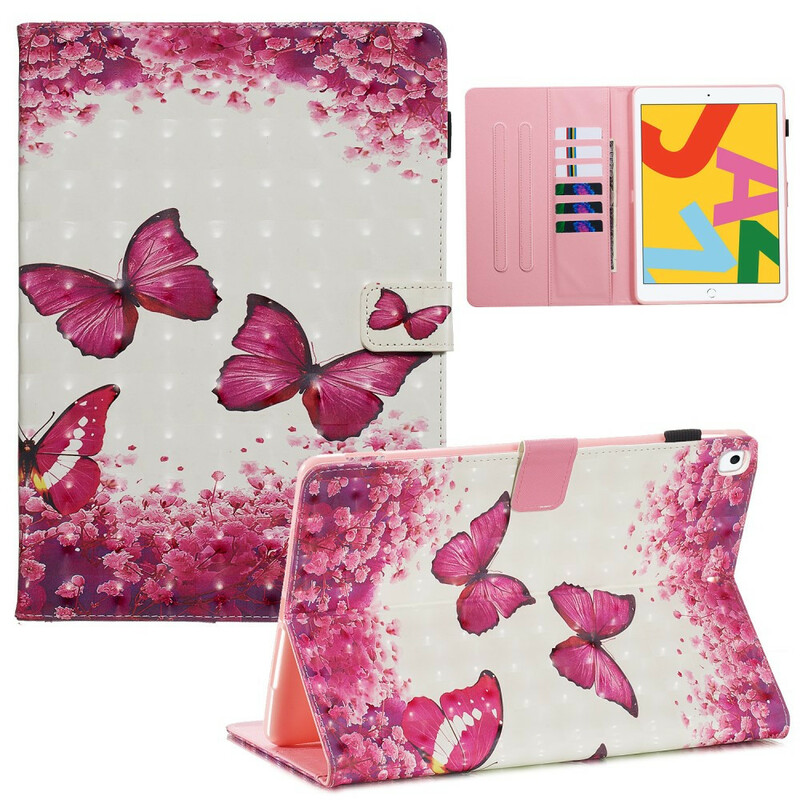 Housse iPad 10.2" (2019) Papillons Rouges Housse iPad 10.2" (2019) Papillons Rouges