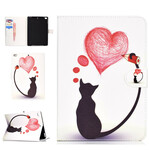 Housse iPad 10.2" (2019) / iPad Pro 10.5" (2017) Love Cat Housse iPad 10.2" (2019) / iPad Pro 10.5" (2017) Love Cat