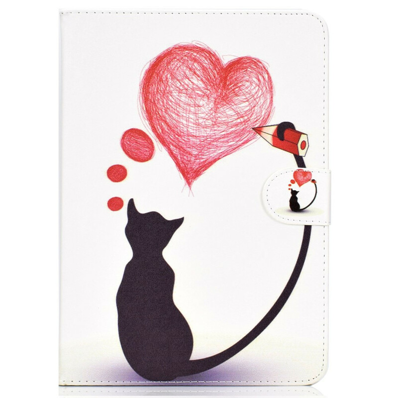 Housse iPad 10.2" (2019) / iPad Pro 10.5" (2017) Love Cat Housse iPad 10.2" (2019) / iPad Pro 10.5" (2017) Love Cat