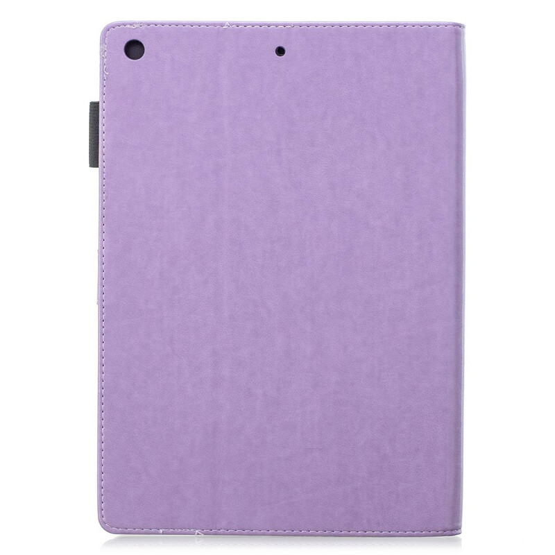 Housse iPad 10.2" (2019) Effet Cuir Diamants Floraux