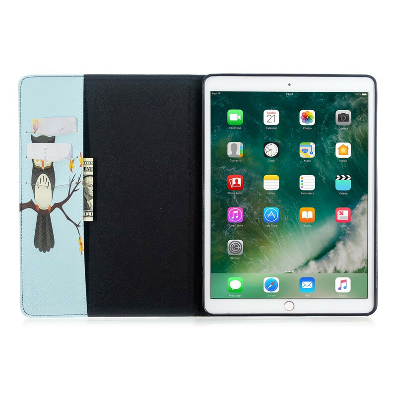 Étui iPad 10.2" (2019) Branche de Hibou