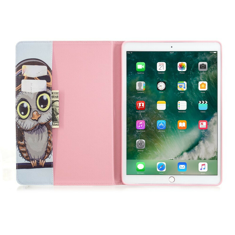 Étui iPad 10.2" (2019) Hibou Voyageur