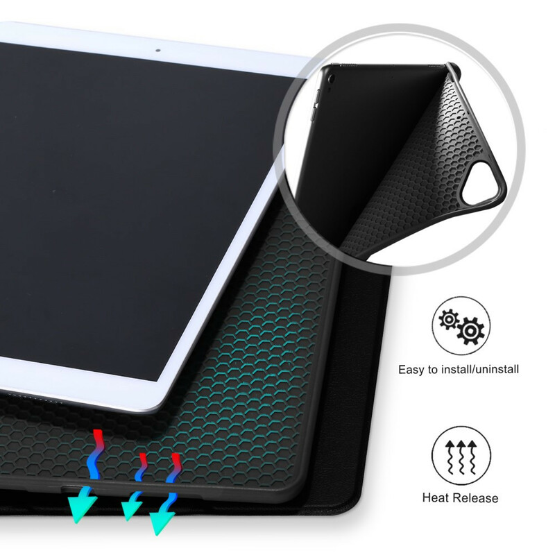 Smart Case iPad 10.2" (2019) Simili Cuir avec Porte-Crayon Smart Case iPad 10.2" (2019) Simili Cuir avec Porte-Crayon