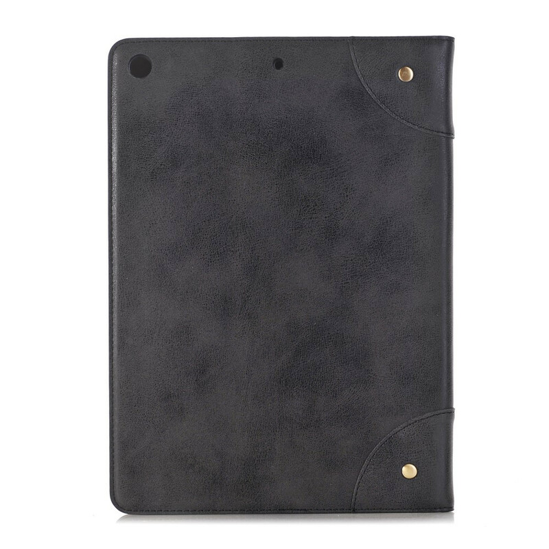 Étui iPad 10.2" (2019) Effet Cuir Rétro avec Rivets Étui iPad 10.2" (2019) Effet Cuir Rétro avec Rivets