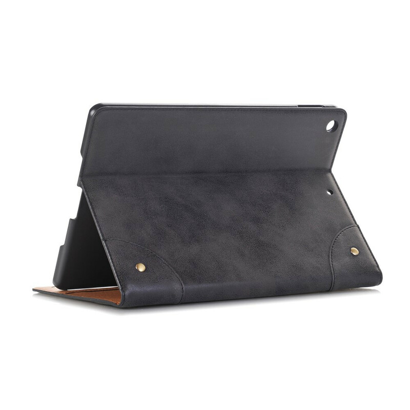 Étui iPad 10.2" (2019) Effet Cuir Rétro avec Rivets Étui iPad 10.2" (2019) Effet Cuir Rétro avec Rivets