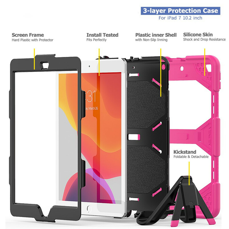 Coque iPad 10.2" (2019) Détachable Super Résistante Coque iPad 10.2" (2019) Détachable Super Résistante