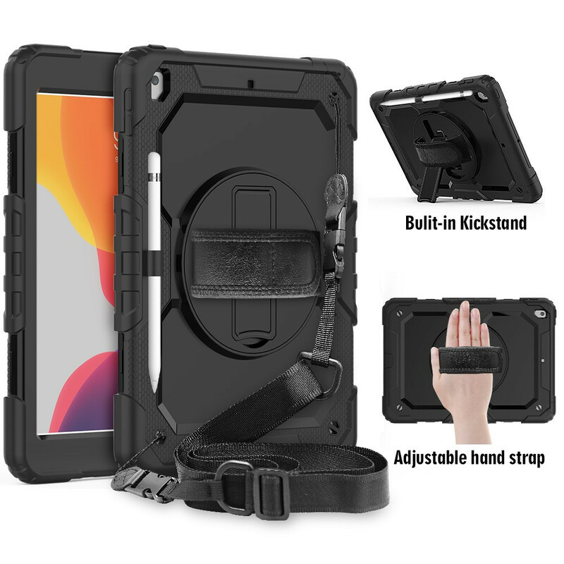 Coque iPad 10.2" (2019) Ultra Résistante avec Sangle et Bandoulière Coque iPad 10.2" (2019) Ultra Résistante avec Sangle et Bandoulière