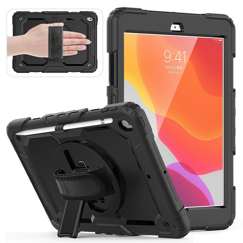 Coque iPad 10.2" (2019) Ultra Résistante avec Sangle et Bandoulière