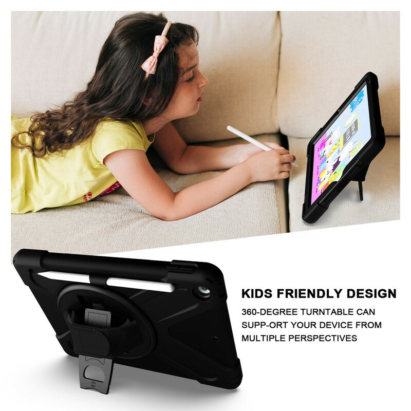 Coque iPad 10.2" (2019) Kids Support Mains Libres et Sangle Coque iPad 10.2" (2019) Kids Support Mains Libres et Sangle