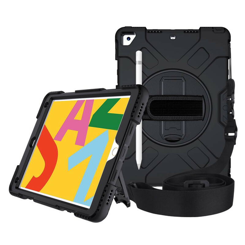 Coque iPad 10.2" (2019) Super Résistante Sangle et Bandoulière Coque iPad 10.2" (2019) Super Résistante Sangle et Bandoulière